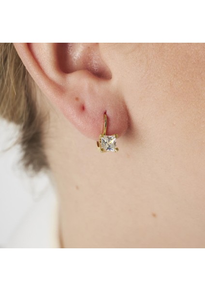 Parıldayan Tek Taş Küpeler modelleri