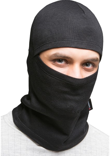 Termal Kar Maskesi ( Siyah ) -Balaklava Soğuk Geçirmez Motorcu Maskesi
