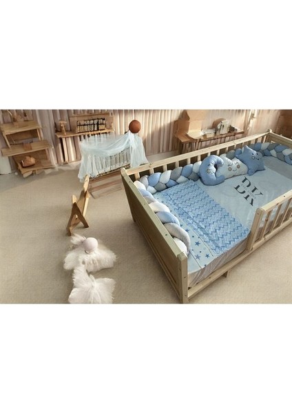 Parla Doğal Ahşap Montessori Bebek ve Çocuk Karyolası fırsatları