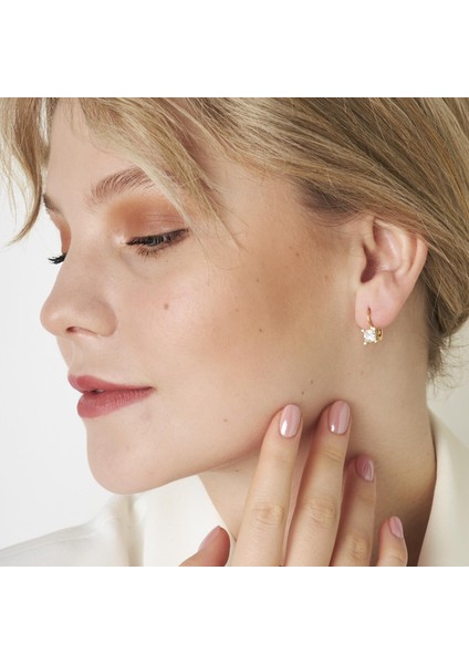 Parıldayan Tek Taş Küpeler indirimleri