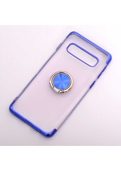 Galaxy S10E Kılıf Zore Gess Kenarları Renkli Yüzük Aparatlı Kılıf