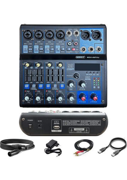 Stüdyo Ekipmanları Midi Live Paket-3 Ses Kartlı Mikser Midi Klavye CX1 Mikrofon Kulaklık