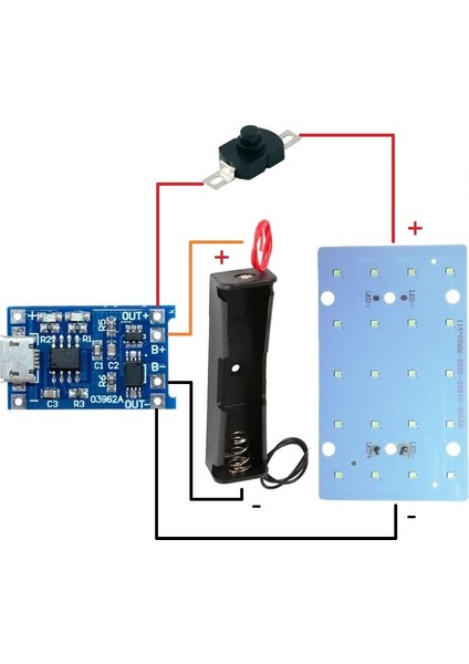 Şarjlı LED Panel Lamba Elektrik Deney Seti - Öğrenci Elektrik Devresi