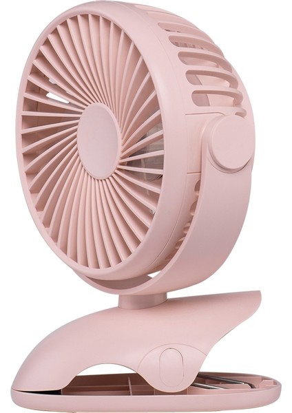 D603 4W USB Şarjlı Taşınabilir Masaüstü Fan Pembe (Yurt Dışından)