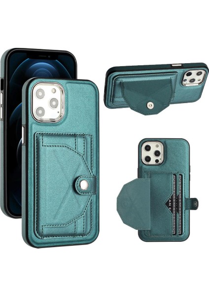 IPhone 13 Için Kılıf Pro Max Kickstand Koruyucu Kapak Kart Tutucu Prim (Yurt Dışından)