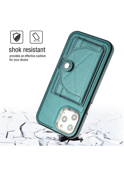 IPhone 13 Için Kılıf Pro Max Kickstand Koruyucu Kapak Kart Tutucu Prim (Yurt Dışından)