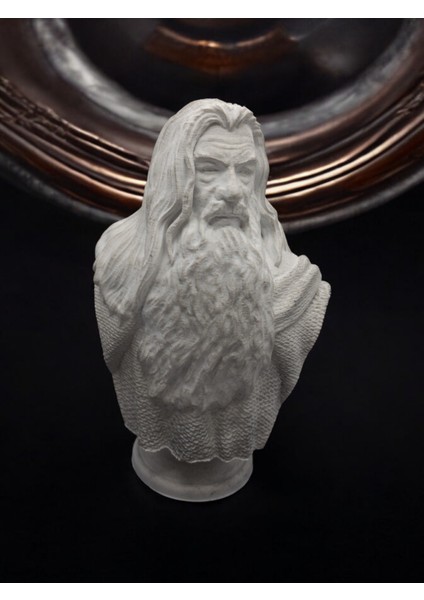 Gandalf Figürü Büstü Masaüstü & Kitaplık Dekoratif Biblo