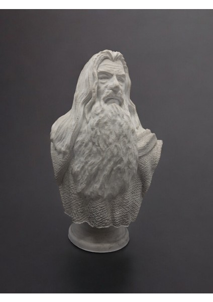 Gandalf Figürü Büstü Masaüstü & Kitaplık Dekoratif Biblo
