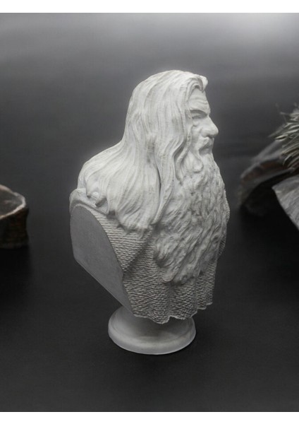 Gandalf Figürü Büstü Masaüstü & Kitaplık Dekoratif Biblo