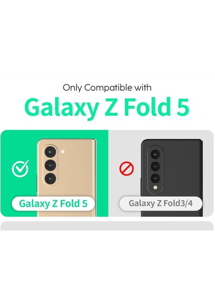 Galaxy Z Fold 5 Uyumlu Şeffaf Silikon Kılıf Darbe Önleyici Köşe ve Kamera Korumalı Yüksek Koruma