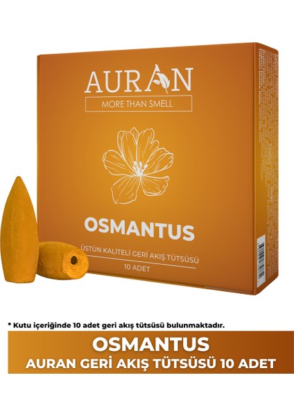 Osmantus Kokulu Geri Akış Tütsüsü Konik Tütsü Osmanthus Backflow Incense Cones 10 Adet