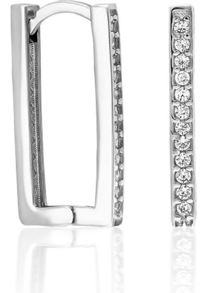 Dikdörtgen Zirkon Taşlı Küpeler fiyatları