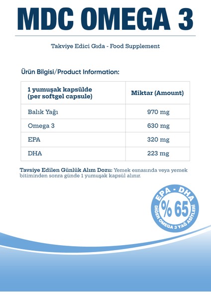 Omega 3 30 Kapsül