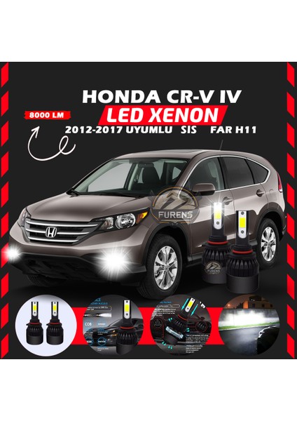 Honda Cr-V 2012-2017 Sis Farı Uyumlu Şimşek Etkili LED Xenon Light Series H11