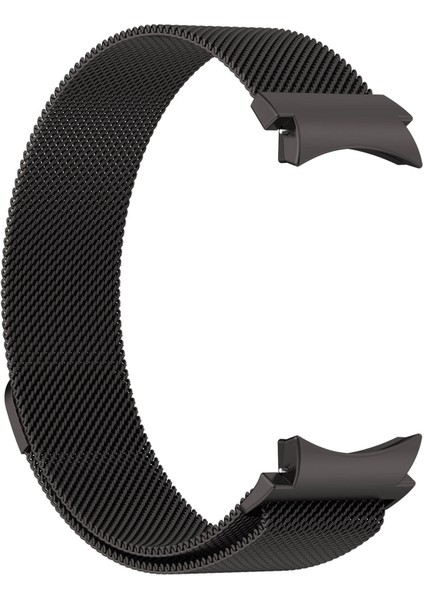 Samsung Galaxy Watch 7 40MM Kordon Orjinal Girişli Hasır Metal Ayarlanabilir Siyah