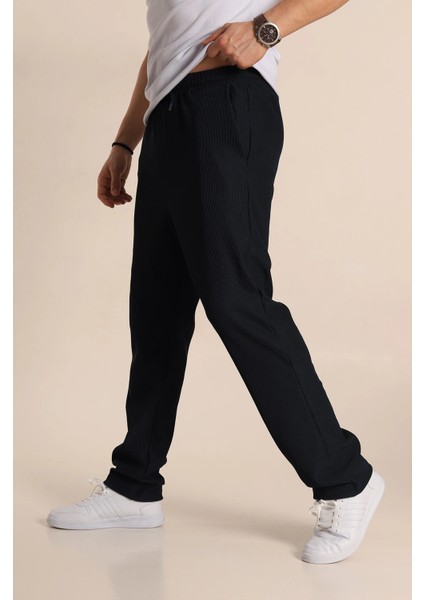 Fitilli Kumaş Bel Bağlamalı Baggy Jogger Pantolon