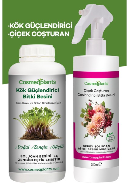 2'li Set - Kök Güçlendirici 250 ml + Çiçek Coşturan 250 ml