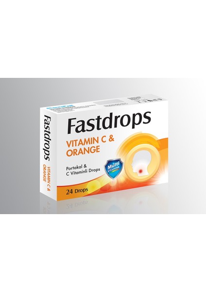 Fastdrops Portakal&c Vitaminli Pastil