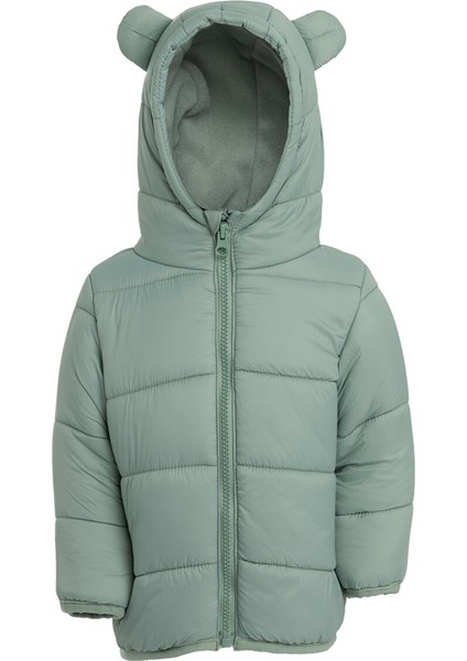 HelloBaby Basic Kulaklı Kapüşonlu Mont Kız Bebek