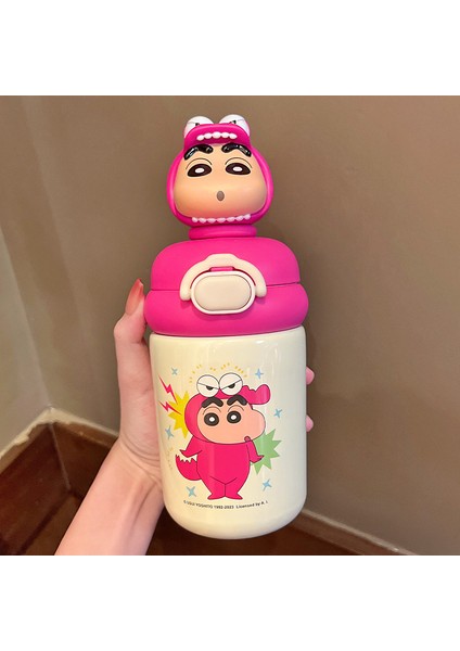 Mum Boya Xiaoxin Çocuk Termos Kupası Gıda Sınıfı 316 Kızlar Yüksek Değerli Paslanmaz Çelik Su Bardağı Saman Kupası (Yurt Dışından)