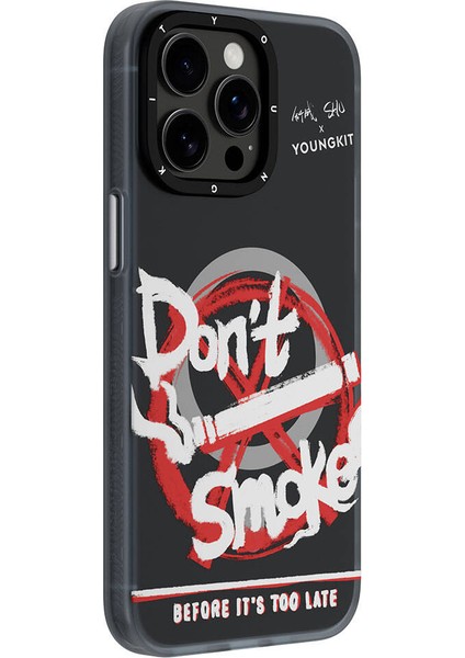 Apple iPhone 15 Pro Max Uyumlu Kılıf Magsafe Özellikli Shu Tasarımlı Youngkit City Serisi Siyahlı Kırmızı fiyatları