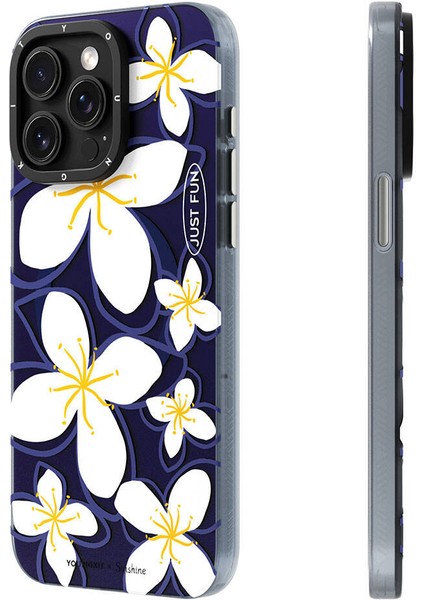 Apple iPhone 15 Pro Uyumlu Kılıf Magsafe Şarj Özellikli Sunshine Tasarımlı Youngkit Smile Serisi Lacivert indirimleri