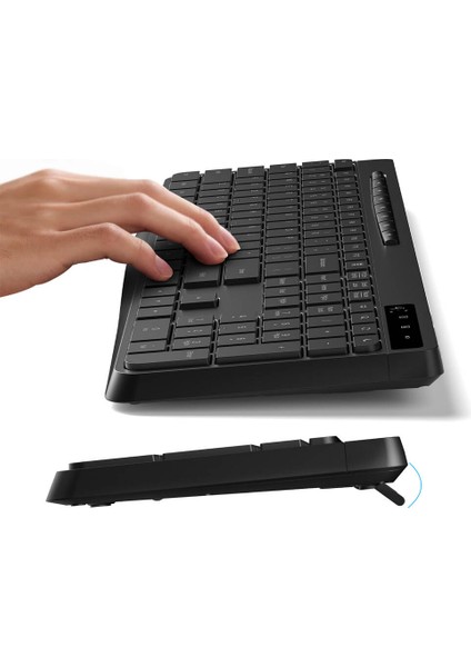 Ev Ofis Klavye ve Mouse Seti Wiwu Km-01 Kablosuz Bağlantılı 1600 Dpi Windows Android ve Ios Uyumlu