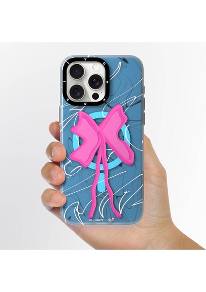 Apple iPhone 14 Pro Max Uyumlu Kılıf Magsafe Şarj Özellikli Youngkit Anti-Trend Serisi Kapak Mavi modelleri