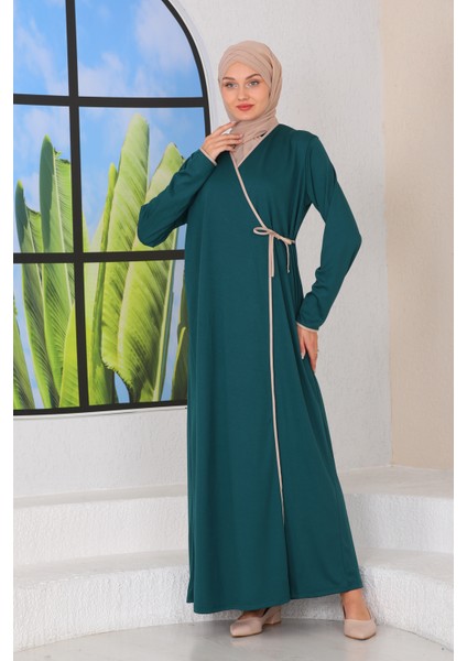 Pratik Rahat Yandan Bağlamalı Namaz Elbisesi indirimleri