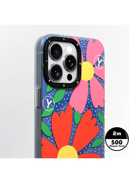 Apple iPhone 14 Pro Uyumlu Kılıf Magsafe Özellikli Sunshine Tasarımlı Youngkit Colorful Serisi Kırmızı modelleri