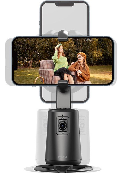 Akıllı Yüz Tanıma Takip Özellikli Magnetik Gimbal Wiwu WI-SE010 360° Dönebilen Sabitleyici Stand