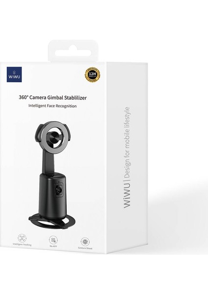 Akıllı Yüz Tanıma Takip Özellikli Magnetik Gimbal Wiwu WI-SE010 360° Dönebilen Sabitleyici Stand