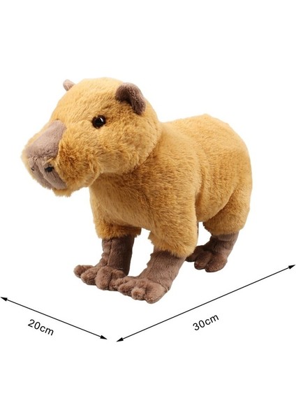 Peluş Capybara Oyuncak Doldurulmuş Hayvan Peluş Yumuşak (Yurt Dışından)