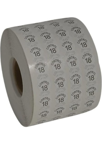 Kontrol Etiketi 18 No (1 Rulo 10.000 Adet)