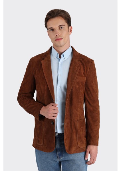 Taba Deri Erkek Ceket