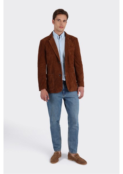 Taba Deri Erkek Ceket modelleri