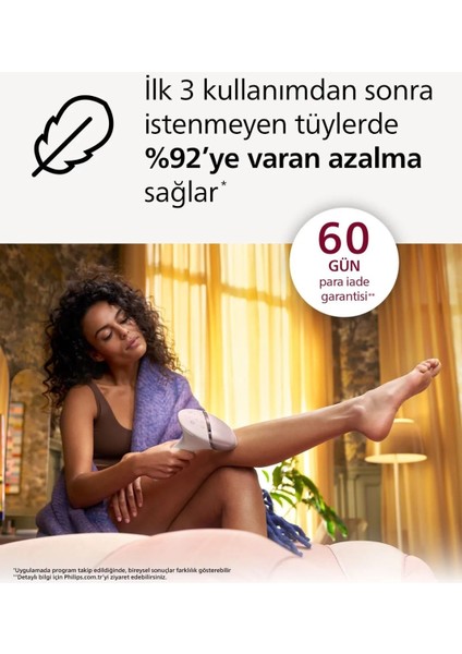 Lumea 2 Akıllı Başlıklı 250.000 Atım Premium Ipl Lazer Epilasyon Cihazı, Senseıq ile Ipl Tüy Alma Cihazı, Kablosuz Kullanım - LUCİOLE BEYAZ LAMBADER HEDİYE!