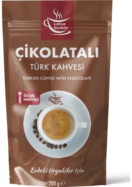 Kahve Tiryakisi Çikolatalı Türk Kahvesi 200 gr Paket