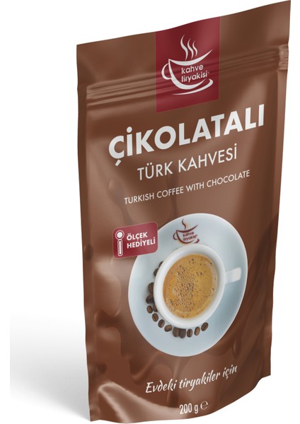 Çikolatalı Türk Kahvesi 200 gr Paket