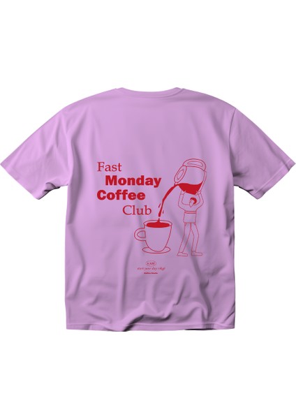 Fast Monday Club 3 Tasarım Relaxed Fit Erkek Tişört