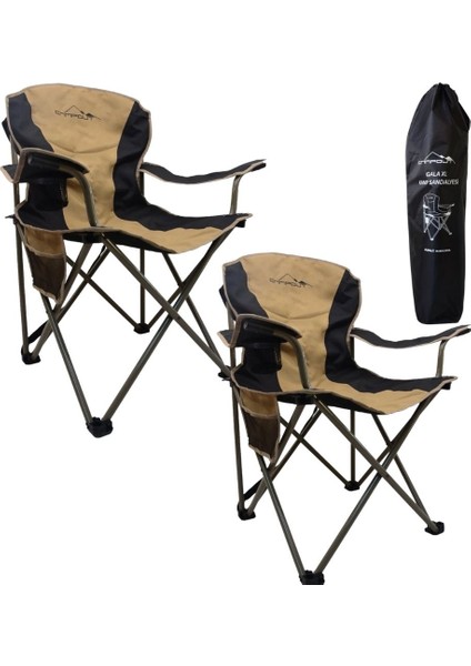 Campout Katlanabilir Taşınabilir Kamp Sandalyesi - Ikili