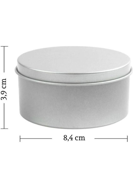 Tarçın Kokulu Mum Yuvarlak Metal Kutuda