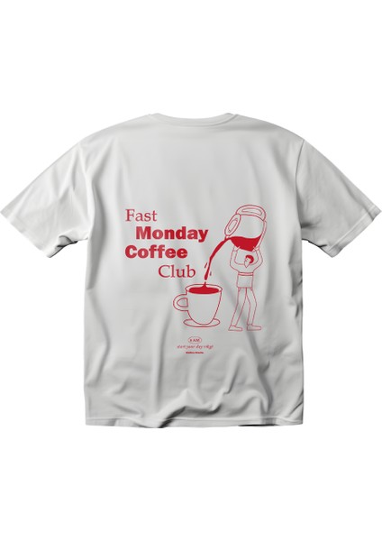 Fast Monday Club 3 Tasarım Relaxed Fit Erkek Tişört