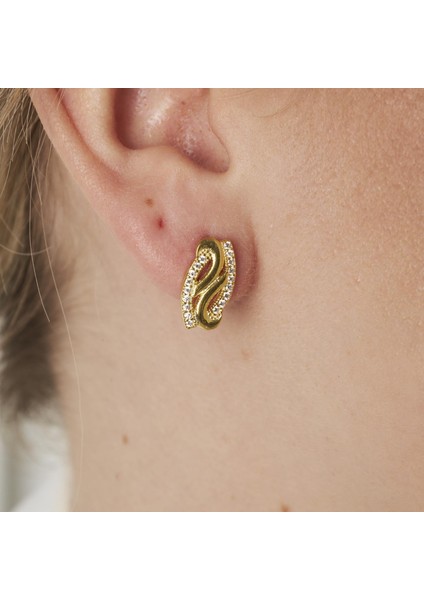 Sevilen Taşlı Spiral Küpeler modelleri