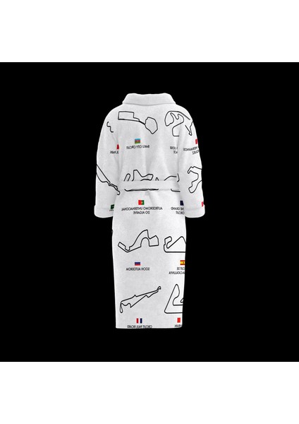 All Tracks White / Formula 1 Pistleri Bornoz