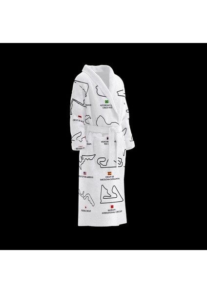 All Tracks White / Formula 1 Pistleri Bornoz
