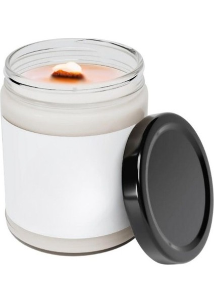 Ahşap Fitil Kavanoz Mum Tarçın Kokulu modelleri