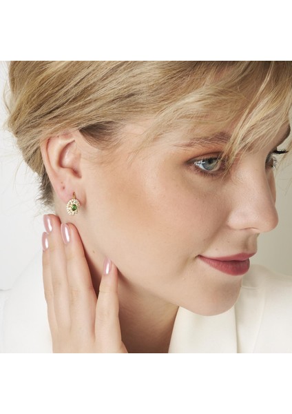 Yeşil Taşlı Küpeler fırsatları