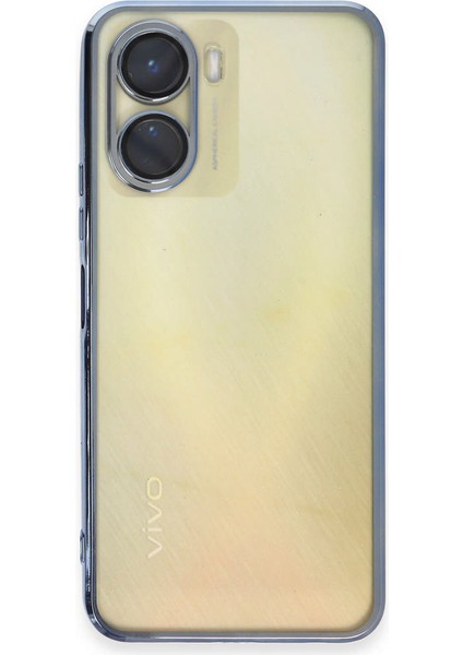 Vivo Y16 Kılıf Razer Lensli Silikon - Açık Mavi 13