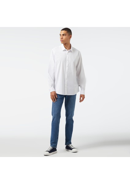 Erkek Beyaz Classıc Fıt Uzun Kollu Gömlek WE45502T.1BW modelleri